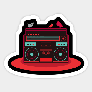 Boombox Sticker